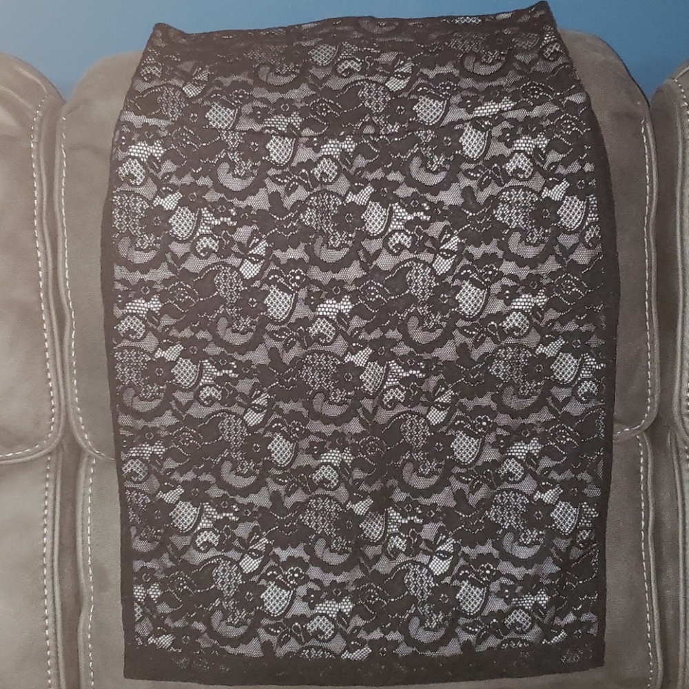 Black Lace Skirt